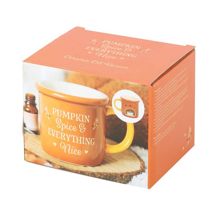Pumpkin Spice Mug Autumn Oil Burner and Wax Warmer