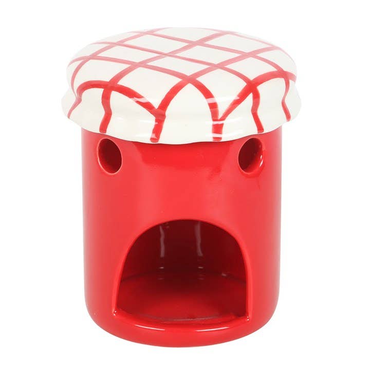 Cherry Jam Jar Tealight Wax Warmer