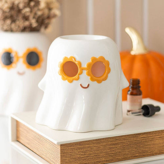 Groovy Ghost Halloween Oil Burner and Wax Warmer