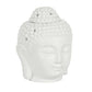White Buddha Head Oil Burner and Wax Warmer