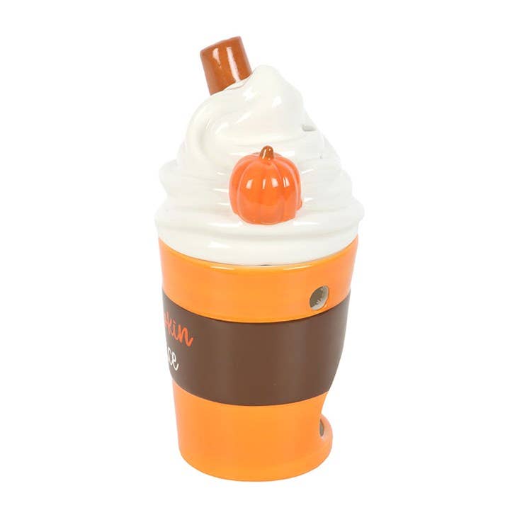 Fall Pumpkin Spice Latte Lidded Oil Burner and Wax Warmer