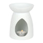 White Ceramic Seven Chakra Tealight Wax Warmer