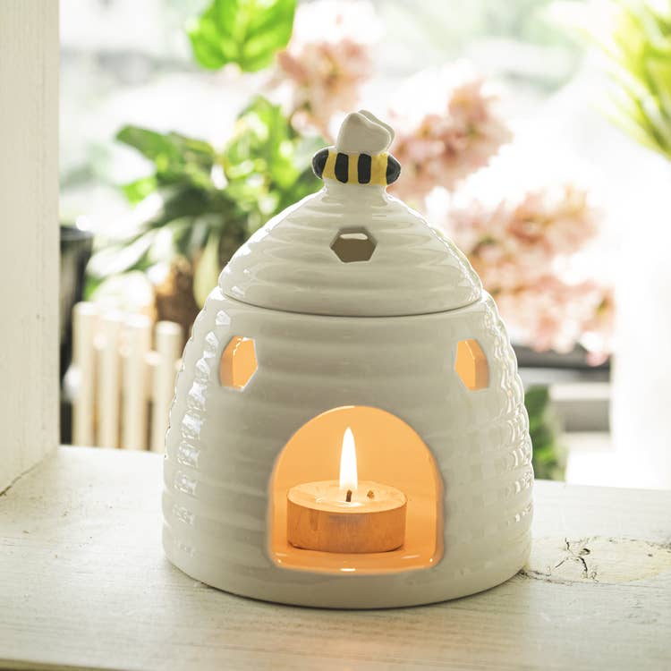 White Beehive Oil Burner