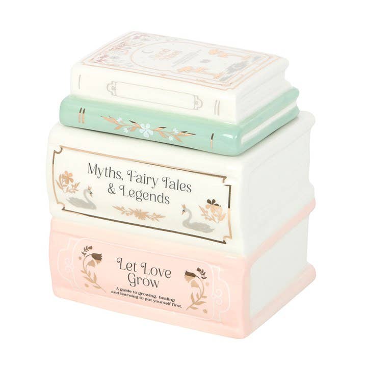 Book Stack Tealight Wax Warmer