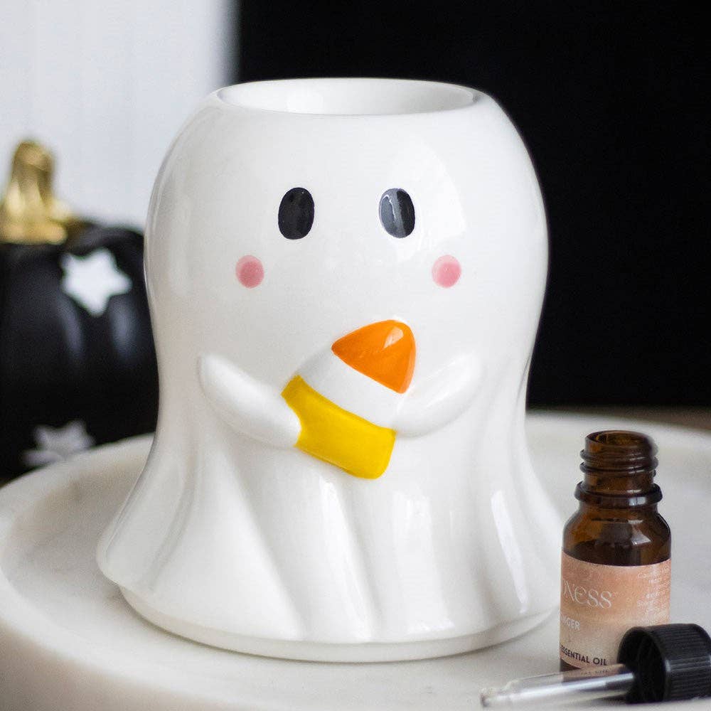 Candy Corn Ghost Halloween Oil Burner and Wax Warmer