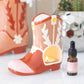 Pink Cowboy Boot Tealight Wax Warmer