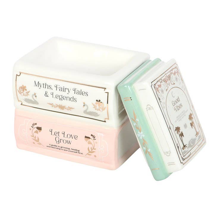 Book Stack Tealight Wax Warmer