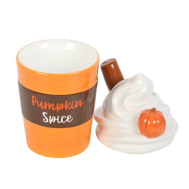 Fall Pumpkin Spice Latte Lidded Oil Burner and Wax Warmer