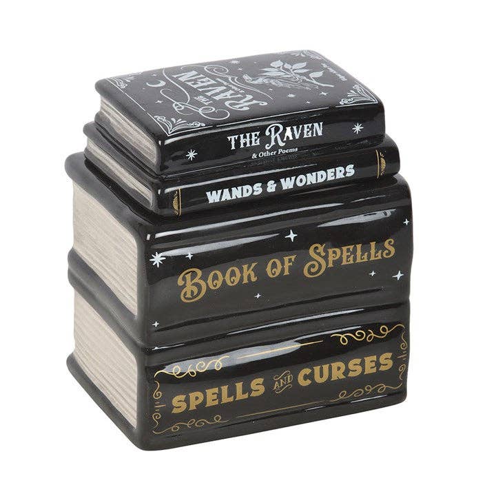 Book of Spells Gothic Halloween Oil Burner and Wax Warmer