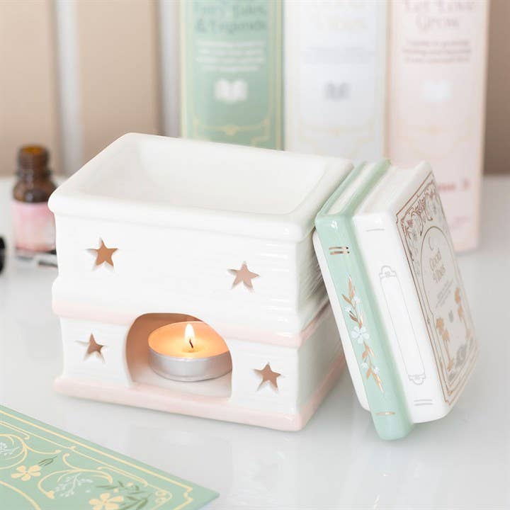 Book Stack Tealight Wax Warmer
