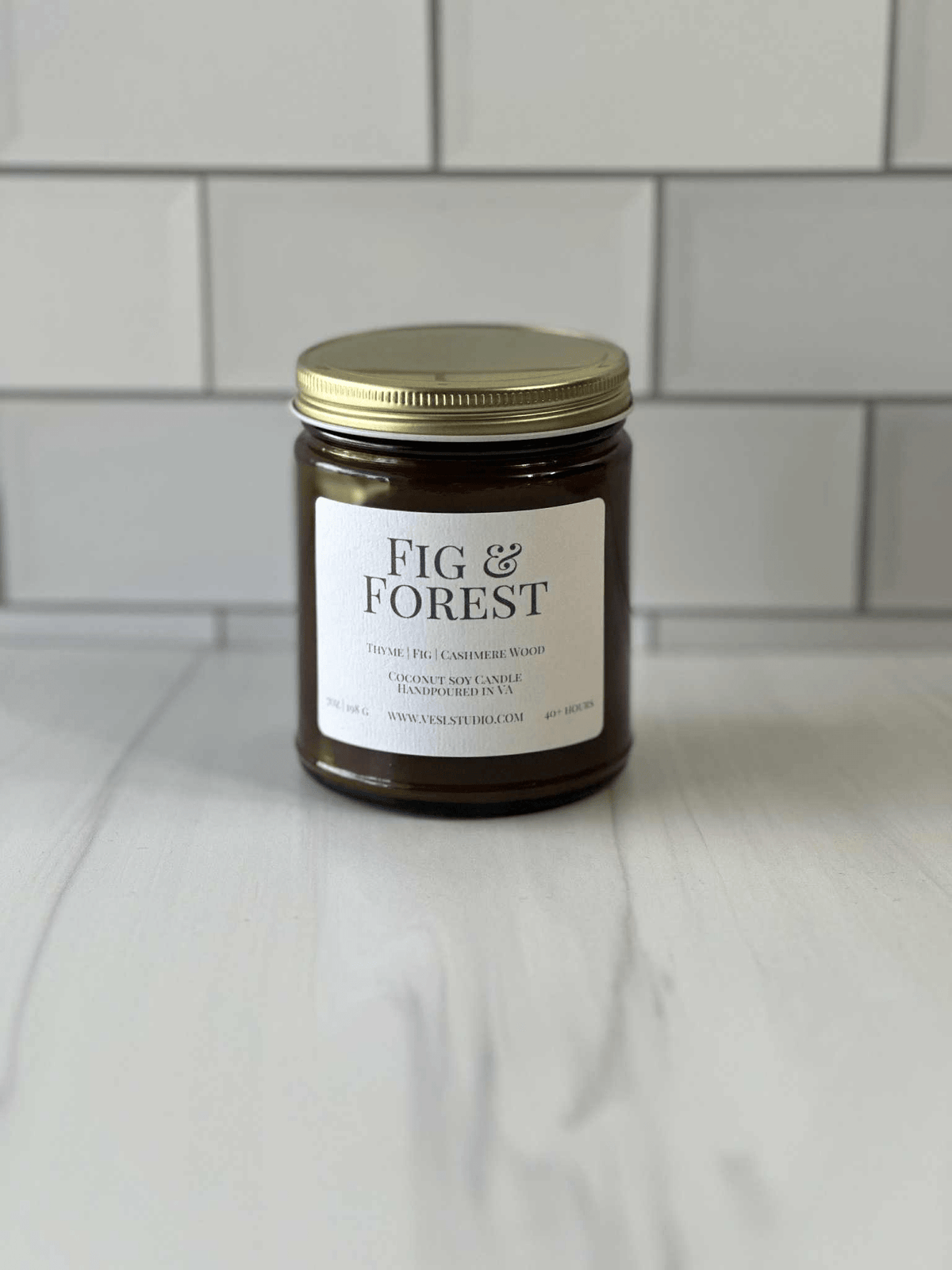 Coconut Soy Candle, 7 oz | Wooden Wick, Hand-Poured in Stafford VA